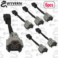 6x Denso Female to EV1 Male Fuel Injector Connector Plug Adapter wire harness