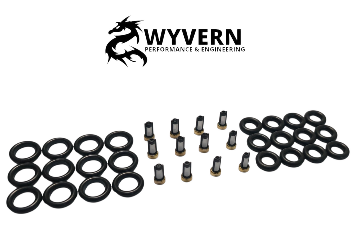 BMW E32 E38 E31 V12 3.0 5.0 M70B50 1435991 INJECTOR Seal O-RING Full Rebuild KIT