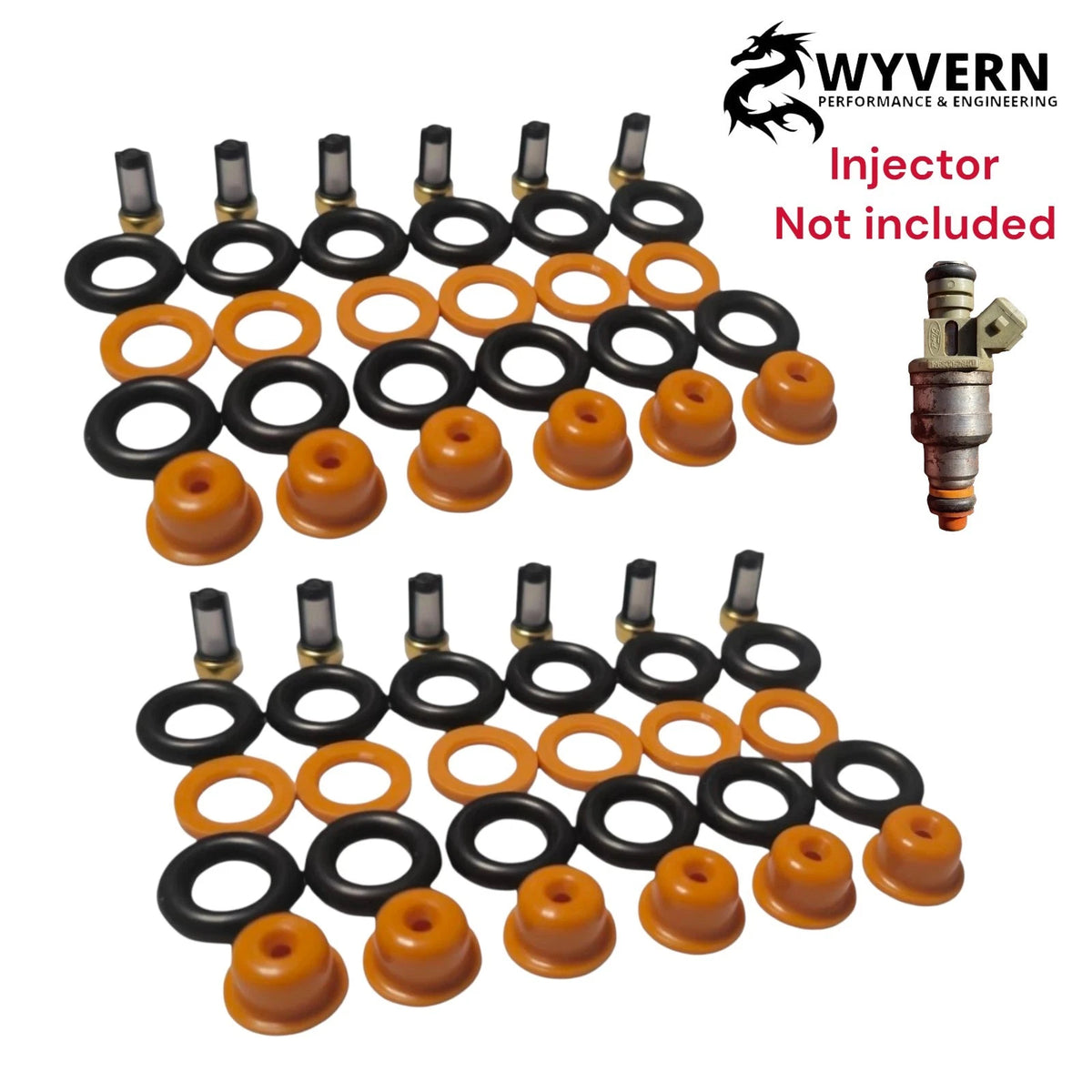 Jaguar Xj Xjs V12 Ford Denso 195500-2840 Injectors Rebuild Overhaul Seal Kit
